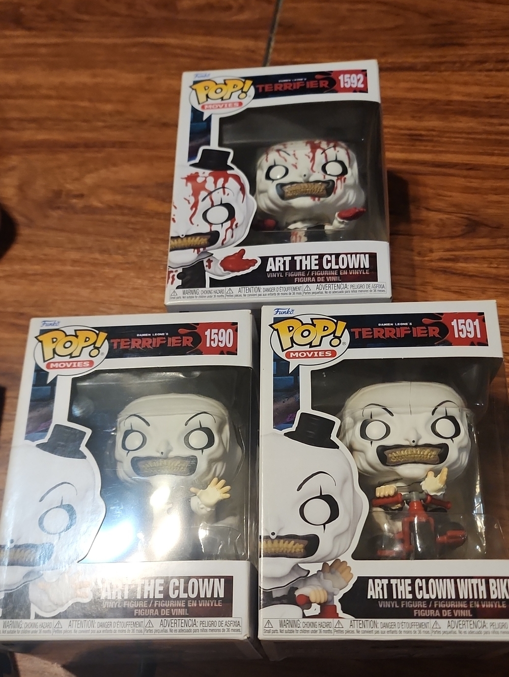 Funko Pop! Art the Clown White & Red Collectible 3-Pack